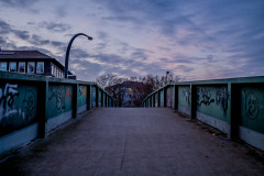 Foot bridge at dawn