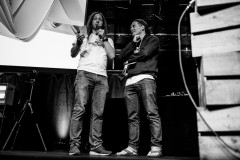 Marc Thiele and Andreas Klein on stage talking about the 