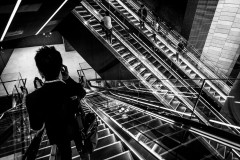 Multiple diagonal escalators