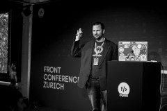 Mike Herchel on stage at Front Conference 2021