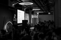 Olga Skurativska on stage at Front Conference 2021