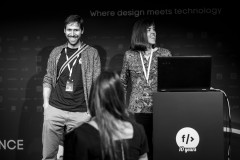 Angela Trego on stage at Front Conference 2021