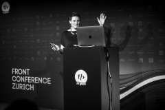 Angie Born on stage at Front Conference 2021