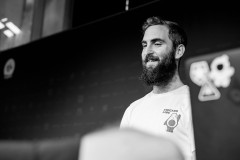 Sam Bellen on stage at Front Conference 2021