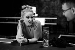 Ulrike Rausch making a face at beyond tellerrand 2021 in Düsseldorf