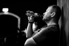 John Davey enjoys a coke at beyond tellerrand 2021 in Düsseldorf