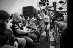 Diana Strong walking to the ring