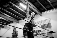 Hős Antal entering the ring at wXw Wrestling Academy's LIVE Vol. 3 event