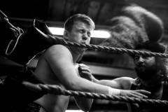 Nick Schreier getting hit by Vesuvio