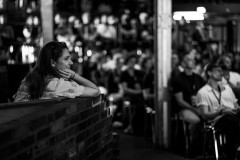 An attendee watching a talk at beyond tellerrand Berlin 2022