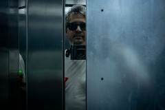 Me, shooting into an elevator mirror