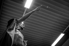 Massimo poses in the ring