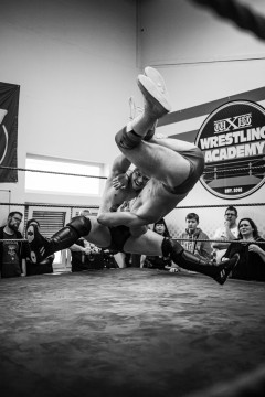 Jacob Crane hits a Michinoku Driver on Tibo Hendrik