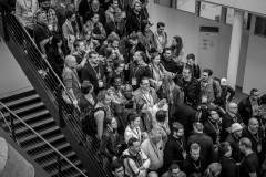 Attendees gather for the group photo at WordCamp Switzerland 2023