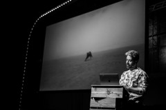 Thomas Thwaites on stage at beyond tellerrand 2023 in Düsseldorf