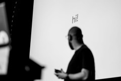 Tobias Kunisch on stage at beyond tellerrand 2023 in Düsseldorf