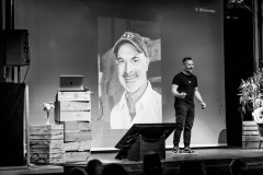 Robert Hranitzky on stage at beyond tellerrand 2023 in Berlin