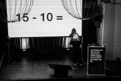 Maya Leyh on stage at border:none 2023 in Nuremberg