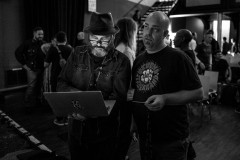 Vasilis van Gemert is getting ready to go on stage at border:none 2023 in Nuremberg