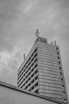 A41 against a cloudy sky